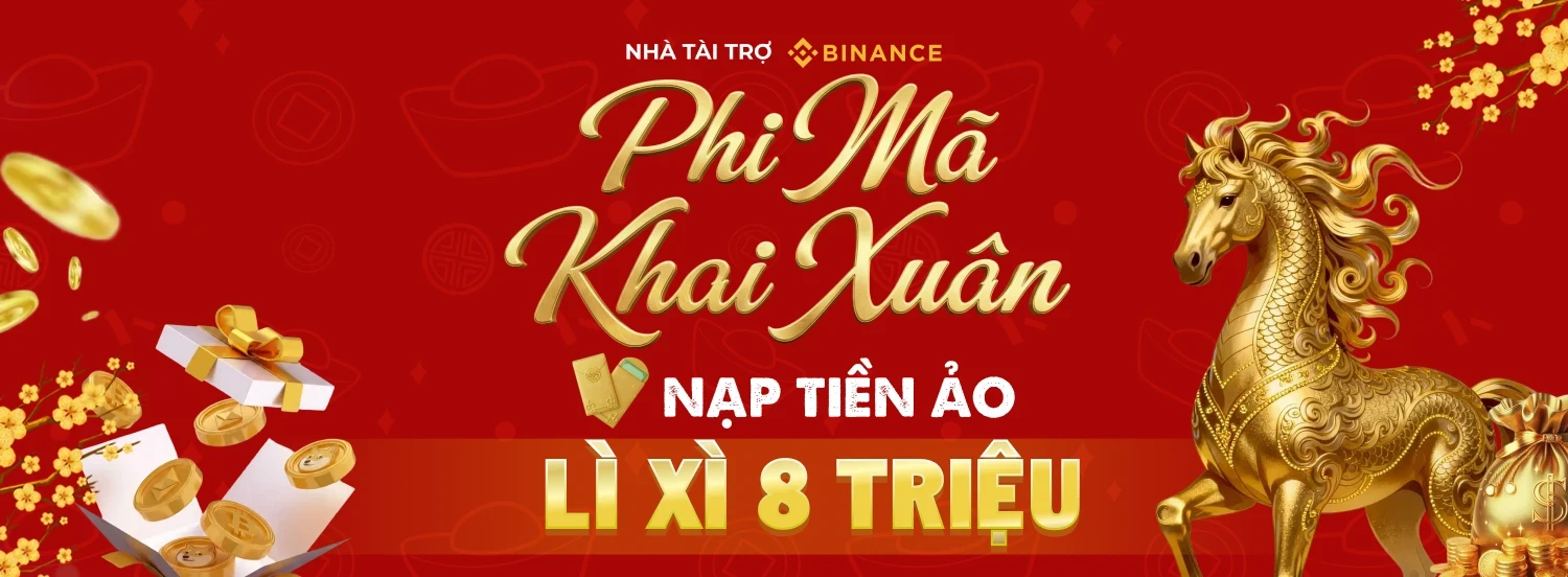 LUCKY88 [MEGA CRYPTO] Phi Mã Khai Xuân - Nạp Tiền Ảo Nhận Ngay Lì Xì 8 Triệu VND