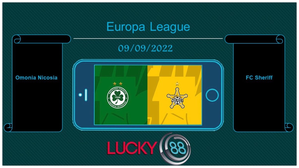 LUCKY88 Omonia Nicosia vs FC Sheriff, Tip bóng đá miễn phí ngày 09/09/2022