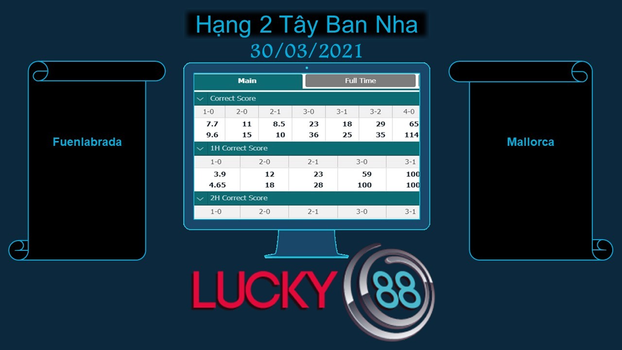 LUCKY88 Fuenlabrada vs Mallorca , Soi kèo bóng đá hôm nay 30/03/2021, Hạng 2 Tây Ban Nha