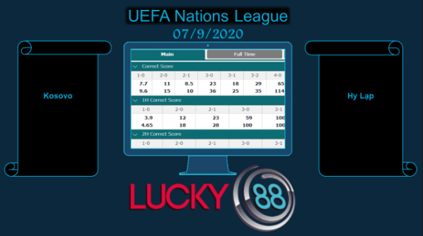 LUCKY88 Kosovo vs Hy Lạp , Soi kèo bóng đá hôm nay 07/09/2020,   UEFA Nations League