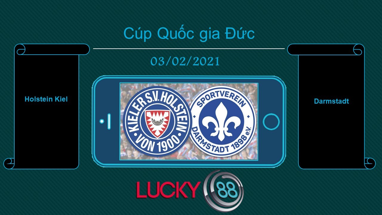 LUCKY88 Holstein Kiel vs Darmstadt , Tip bóng đá miễn phí ngày 03/02/2021