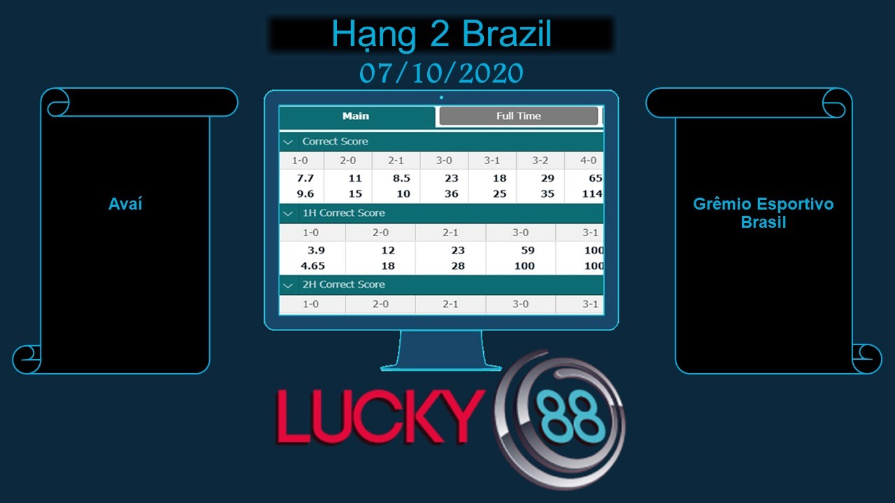 LUCKY88 Avaí vs Grêmio Esportivo Brasil  , Soi kèo bóng đá hôm nay 07/10/2020, Hạng 2 Brazil