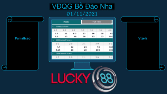 LUCKY88 Famalicao vs Vizela , Soi kèo bóng đá hôm nay 01/11/2021,  VĐQG Bồ Đào Nha