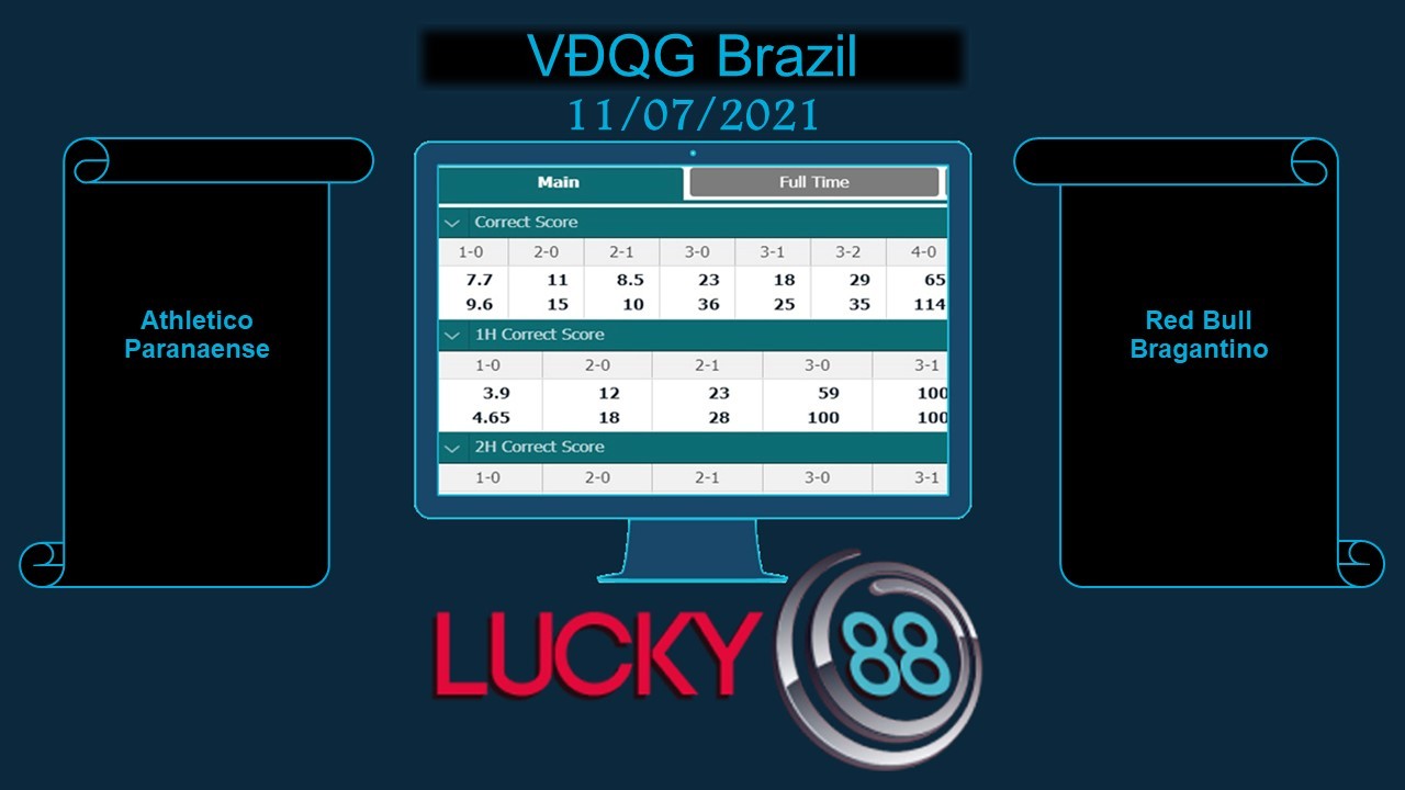LUCKY88 Athletico Paranaense vs Red Bull Bragantino , Soi kèo bóng đá hôm nay 11/07/2021, VĐQG Brazil
