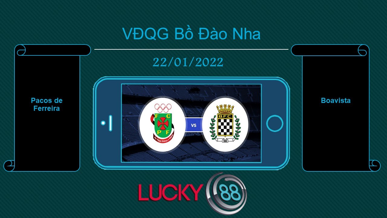 LUCKY88 Pacos de Ferreira vs Boavista , Tip bóng đá miễn phí ngày 22/01/2022