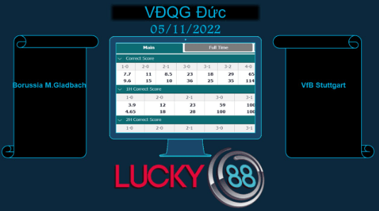 LUCKY88 Borussia M.Gladbach vs VfB Stuttgart , Soi kèo bóng đá hôm nay 05/11/2022, VĐQG Đức