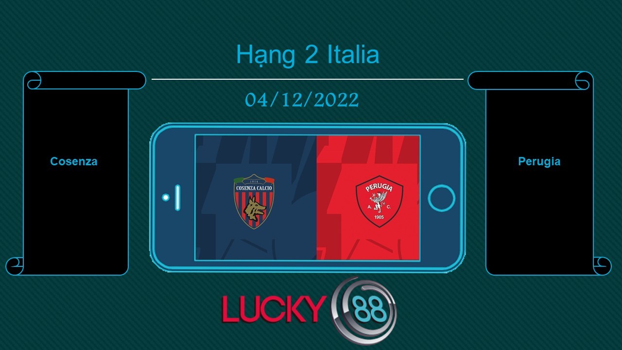 LUCKY88 Cosenza vs Perugia, Tip bóng đá miễn phí ngày 04/12/2022