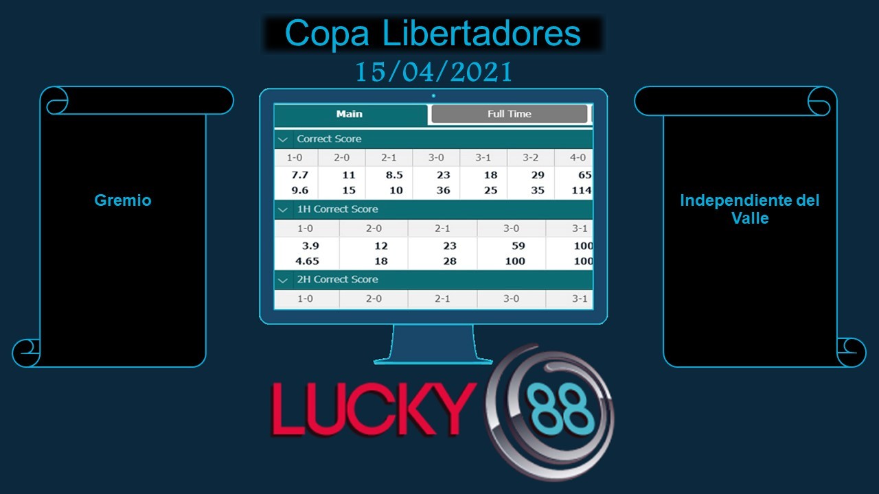 LUCKY88 Gremio vs Independiente del Valle  , Soi kèo bóng đá hôm nay 15/04/2021, Copa Libertadores