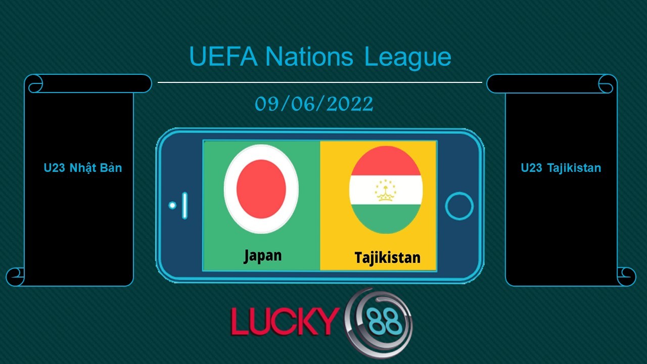 LUCKY88 U23 Nhật Bản vs U23 Tajikistan , Tip bóng đá miễn phí ngày 09/06/2022
