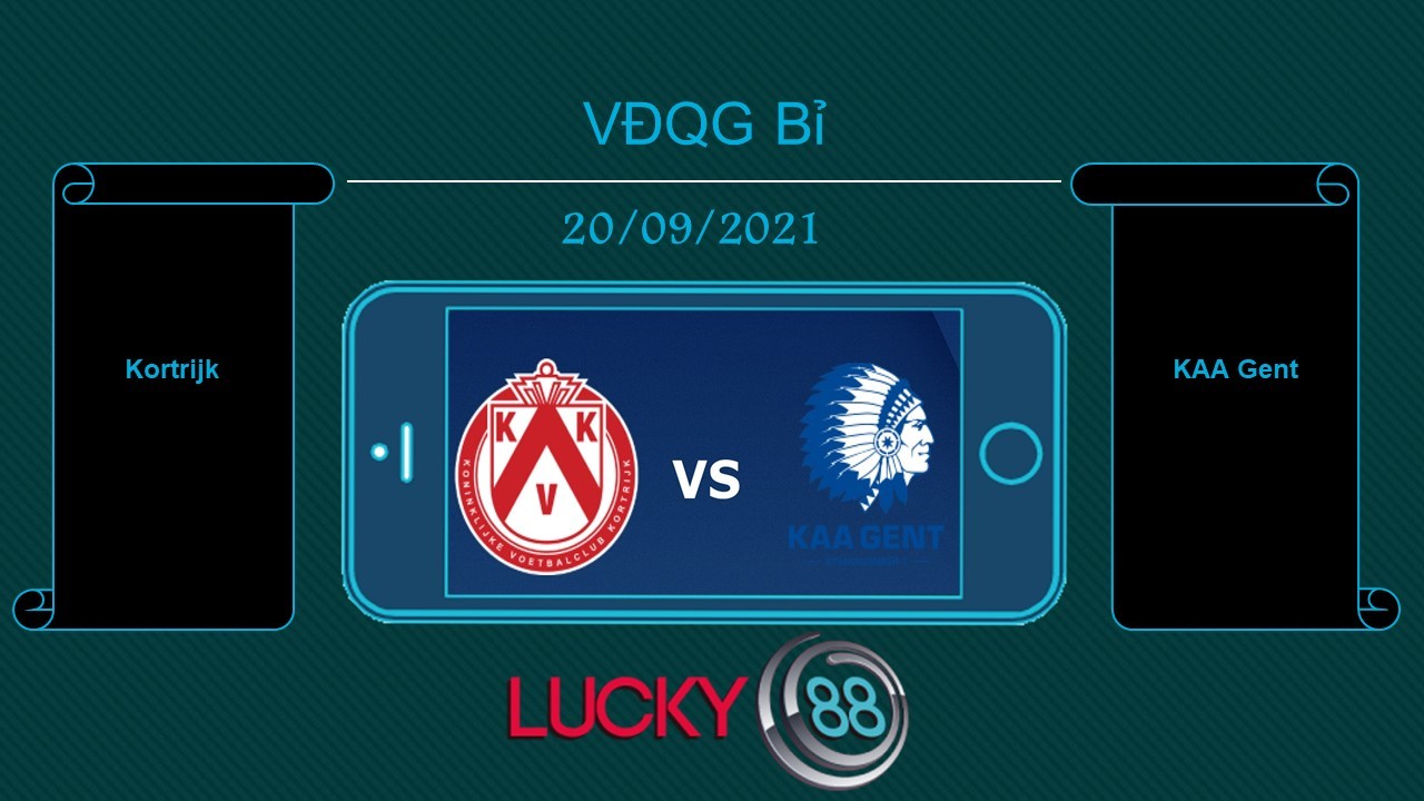 LUCKY88 Kortrijk vs KAA Gent  , Tip bóng đá miễn phí ngày 20/09/2021