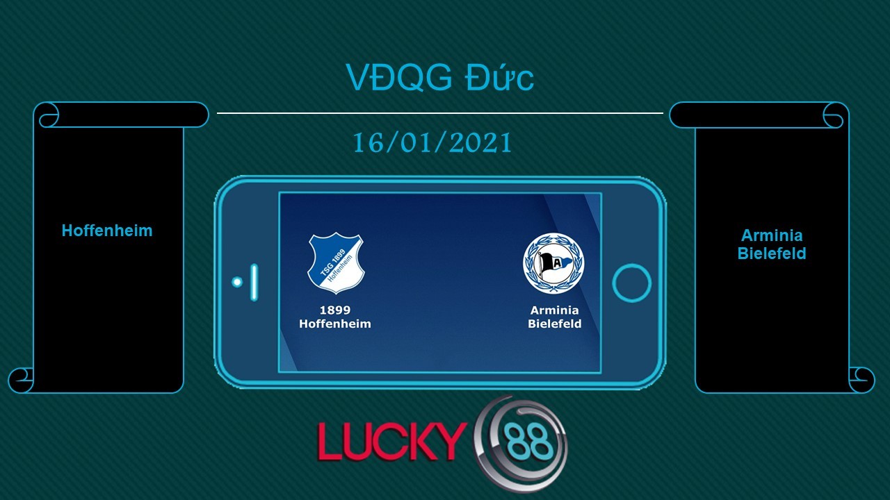 LUCKY88 Hoffenheim vs Arminia Bielefeld , Tip bóng đá miễn phí ngày 16/01/2021